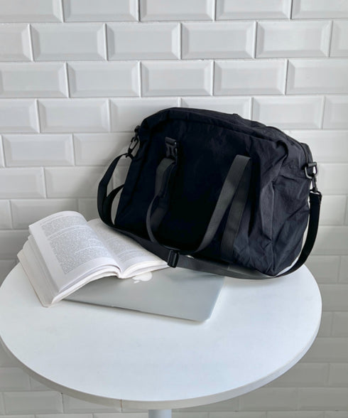 【A4サイズ対応】2WAYギャザーポケットショルダーバッグ | CL1256014 | ブラック