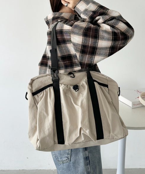 【A4サイズ対応】2WAYギャザーポケットショルダーバッグ | CL1256014 | ベージュ