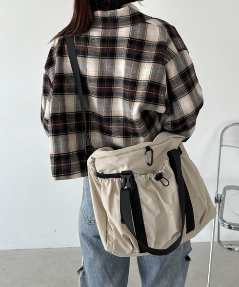 【A4サイズ対応】2WAYギャザーポケットショルダーバッグ | CL1256014 | ベージュ