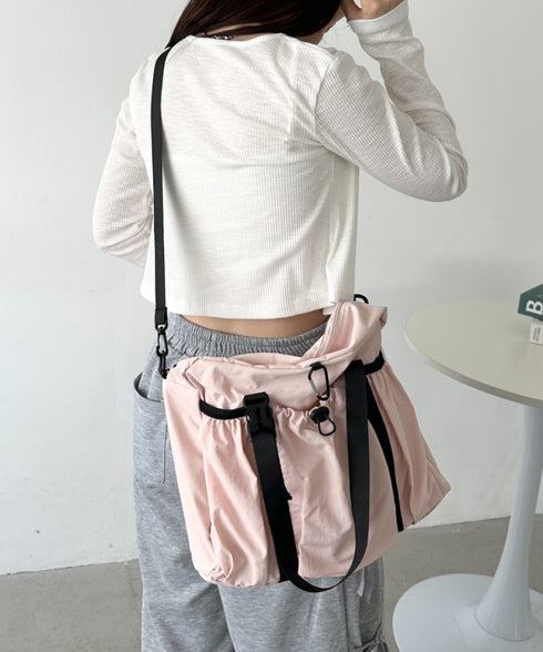 【A4サイズ対応】2WAYギャザーポケットショルダーバッグ | CL1256014 | ピンク