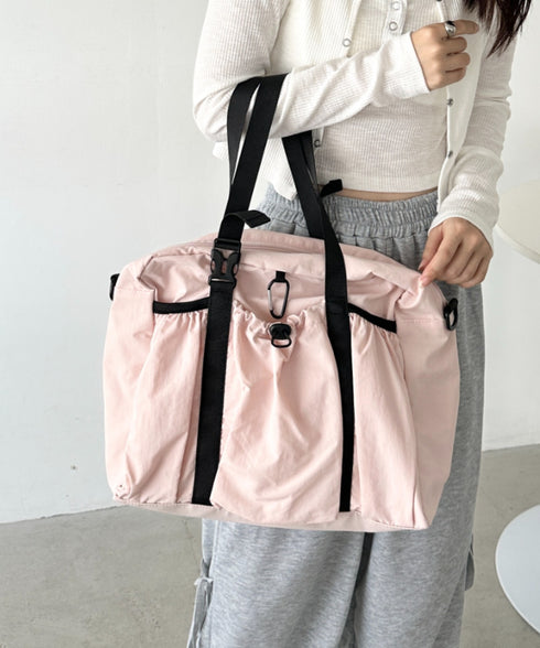 【A4サイズ対応】2WAYギャザーポケットショルダーバッグ | CL1256014 | ピンク