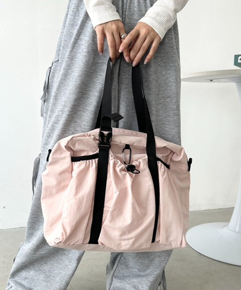 【A4サイズ対応】2WAYギャザーポケットショルダーバッグ | CL1256014 | ピンク