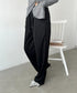 イージーワイドスウェットパンツ | CL2253015 | ブラック