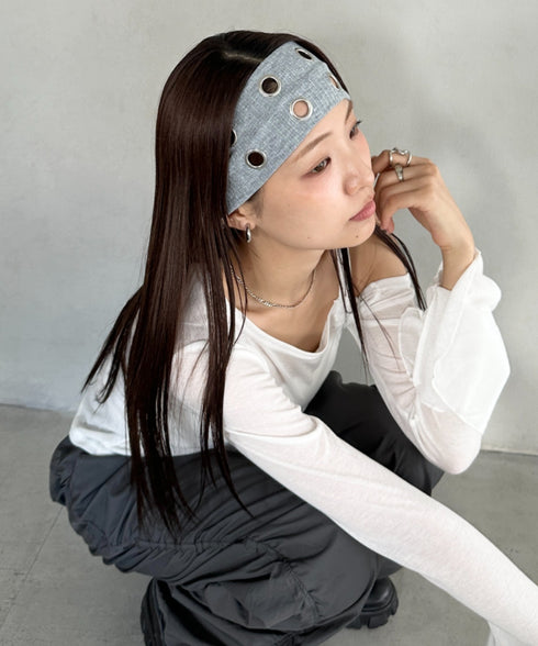 アイレットヘアバンド | BA6256009 | グレー