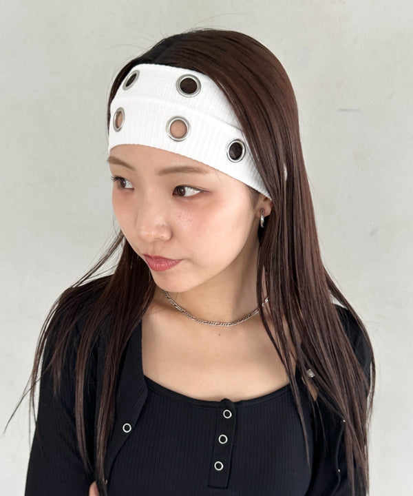 アイレットヘアバンド | BA6256009 | ホワイト
