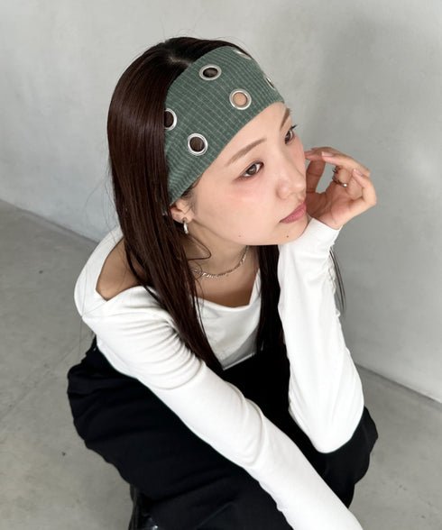 アイレットヘアバンド | BA6256009 | ダークグリーン