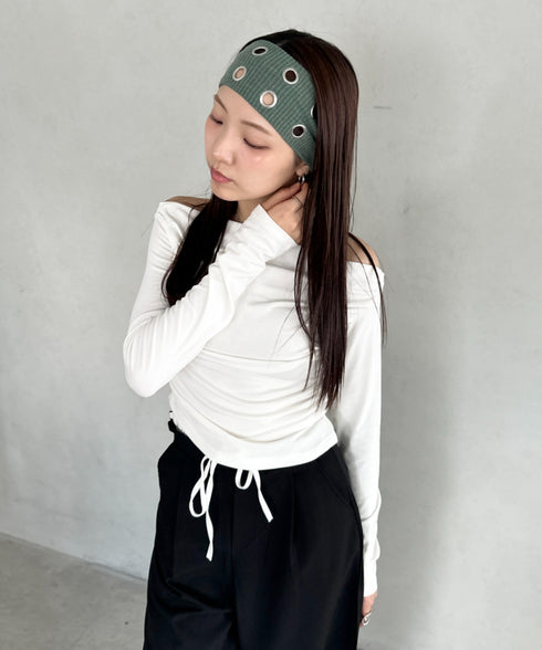 アイレットヘアバンド | BA6256009 | ダークグリーン