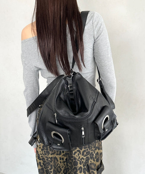 ダブルポケット3wayショルダーバッグ | BA1256010 | ブラック