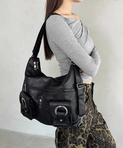 ダブルポケット3wayショルダーバッグ | BA1256010 | ブラック