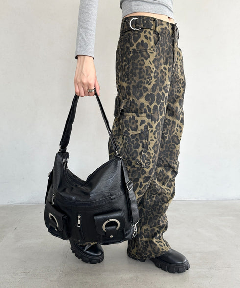 ダブルポケット3wayショルダーバッグ | BA1256010 | ブラック