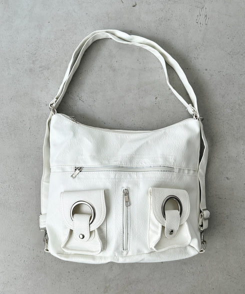 ダブルポケット3wayショルダーバッグ | BA1256010 | ホワイト