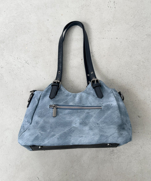 アウトポケットバイカラーショルダーバッグ | BA1256011 | ブラック系その他