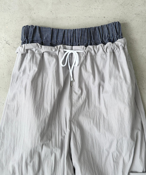 ダブルウエストナイロンカーゴパンツ | BA2253008 | グレー