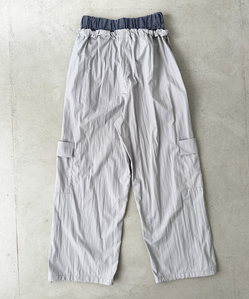 ダブルウエストナイロンカーゴパンツ | BA2253008 | グレー