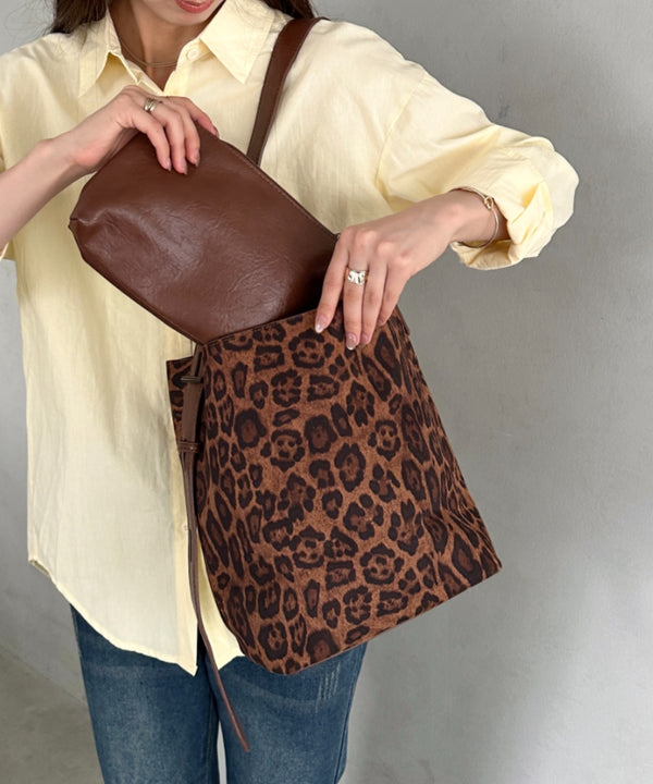 スウェード風バケツバッグ | MD1253022 | レオパード