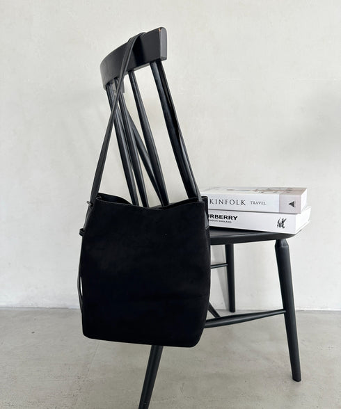 スウェード風バケツバッグ | MD1253022 | ブラック