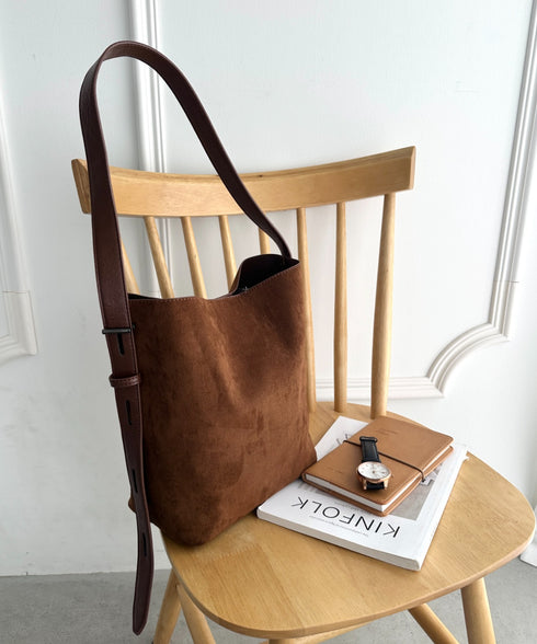 スウェード風バケツバッグ | MD1253022 | キャメル