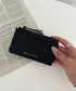 L字ファスナーPU薄型 シンプルデザイン カードケース/ミニ財布 | MD6253023 | ブラック