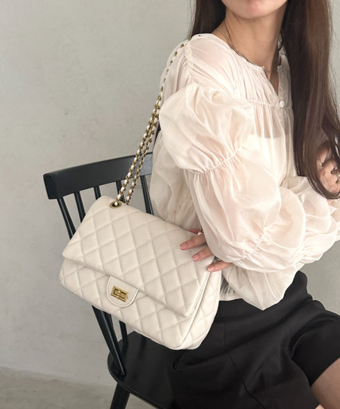 キルティングチェーンショルダーバッグ | MD1253024 | アイボリー