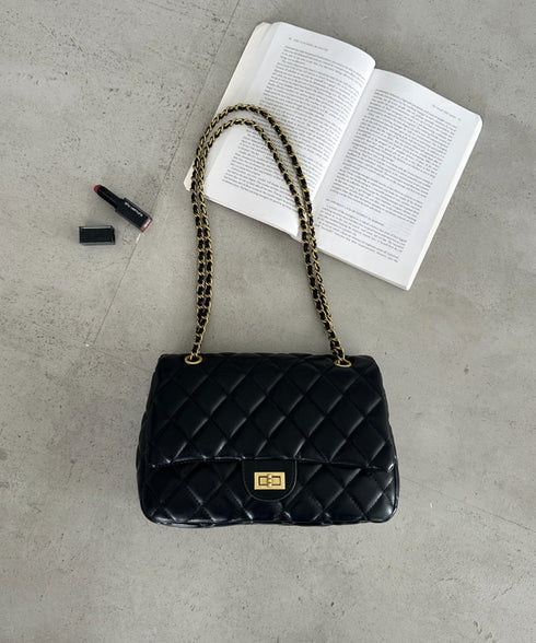 キルティングチェーンショルダーバッグ | MD1253024 | ブラック