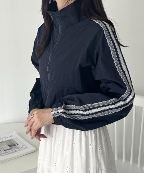 レースラインナイロントラックブルゾン | WR2253026 | ネイビー