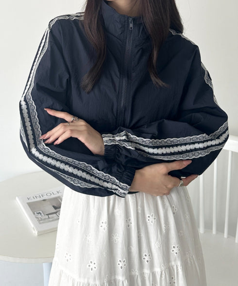 レースラインナイロントラックブルゾン | WR2253026 | ネイビー