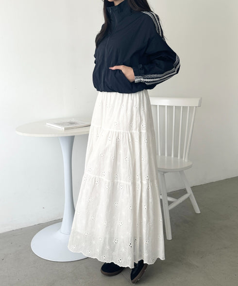 レースラインナイロントラックブルゾン | WR2253026 | ネイビー