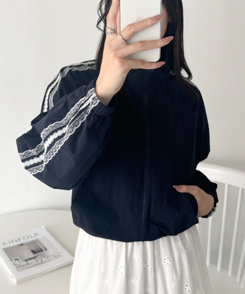 レースラインナイロントラックブルゾン | WR2253026 | ネイビー