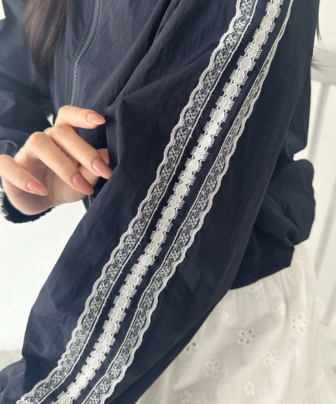 レースラインナイロントラックブルゾン | WR2253026 | ネイビー