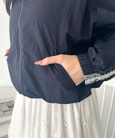 レースラインナイロントラックブルゾン | WR2253026 | ネイビー