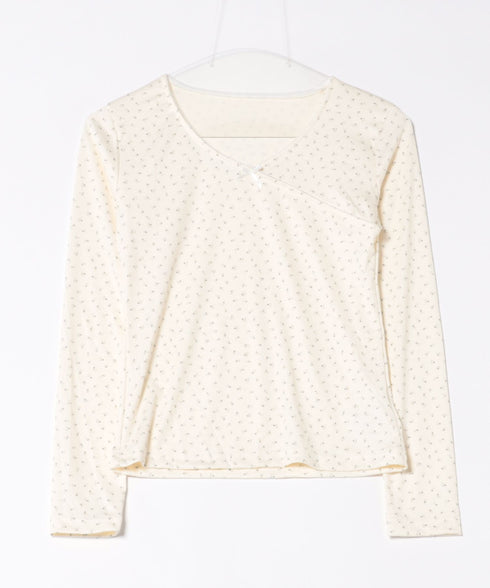 リボンフラワーVネックトップス | SL2256054 | アイボリー