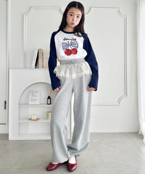 チェリーリボンラグランTシャツ | SL2256056 | ネイビー