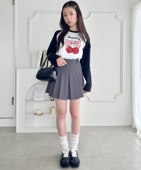 チェリーリボンラグランTシャツ | SL2256056 | ブラック