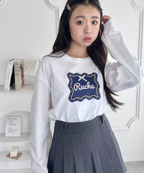 ウェーブロゴリボンTシャツ | SL2256057 | ホワイト系その他