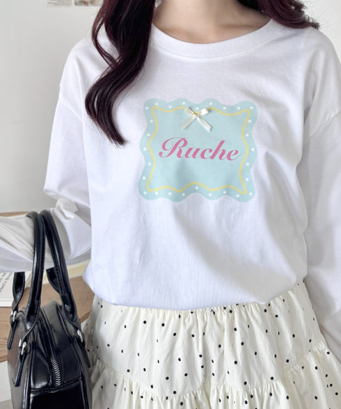 ウェーブロゴリボンTシャツ | SL2256057 | ホワイト