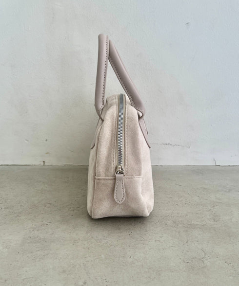 スウェードライクミニボストンバッグ | SL1256061 | アイボリー