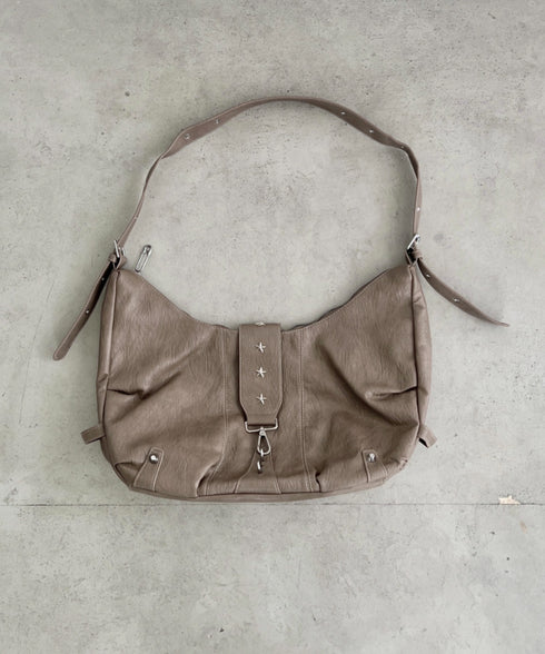 星スタッズPUショルダーバッグ | SL1256062 | モカ