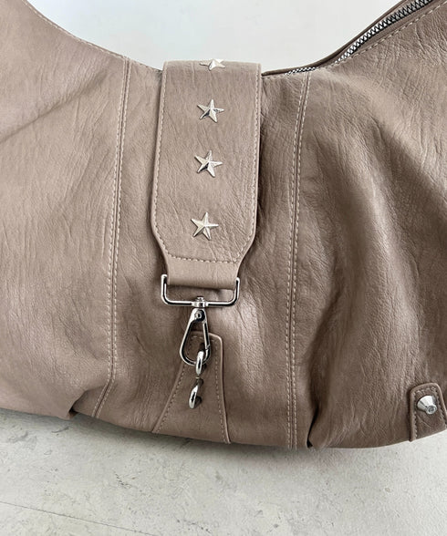 星スタッズPUショルダーバッグ | SL1256062 | モカ