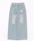レースダメージデニムパンツ | SL2256064 | ライトブルー