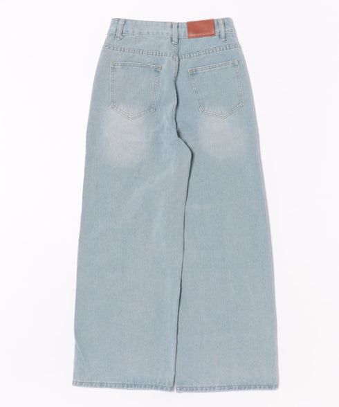 レースダメージデニムパンツ | SL2256064 | ライトブルー