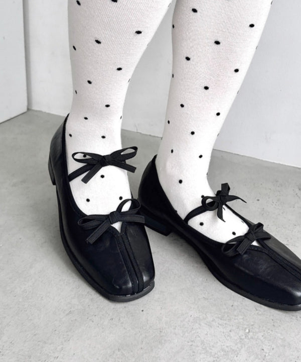 ダブルリボンスニーカーパンプス | LO3256025 | ブラック