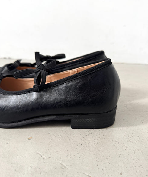 ダブルリボンスニーカーパンプス | LO3256025 | ブラック