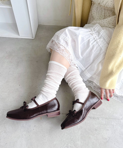 ダブルリボンスニーカーパンプス | LO3256025 | ブラウン