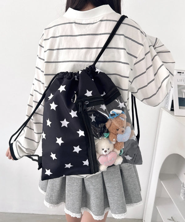 【ドット&スター】クリアポケットナップサック | LO1256030 | その他1