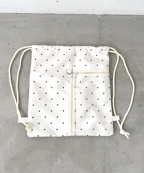 【ドット&スター】クリアポケットナップサック | LO1256030 | アイボリー