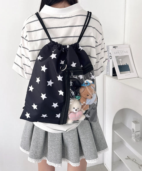 【ドット&スター】クリアポケットナップサック | LO1256030 | その他1