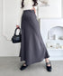 サテンマーメイドスカート | LO2256027 | チャコールグレー