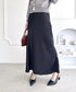 サテンマーメイドスカート | LO2256027 | ブラック