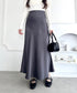 サテンマーメイドスカート | LO2256027 | チャコールグレー