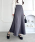 サテンマーメイドスカート | LO2256027 | チャコールグレー
